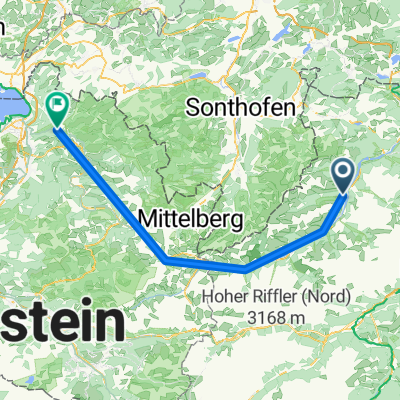 Von Vorderhornbach bis Buch