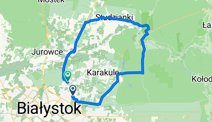 W Pola, Białystok do Rycerska, Białystok