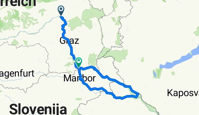 Bruck an der Mur - Graz  Maribor Ptuj Varazdin Radkersburg Spielfeld