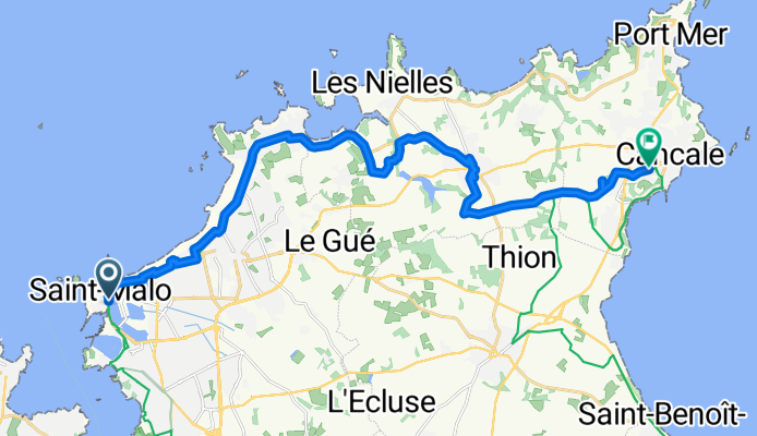 Chaussée Eric Tabarly to Rue de la Roulette