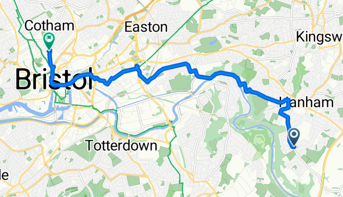 Hesding Close, Bristol to Southwell Street, Bristol