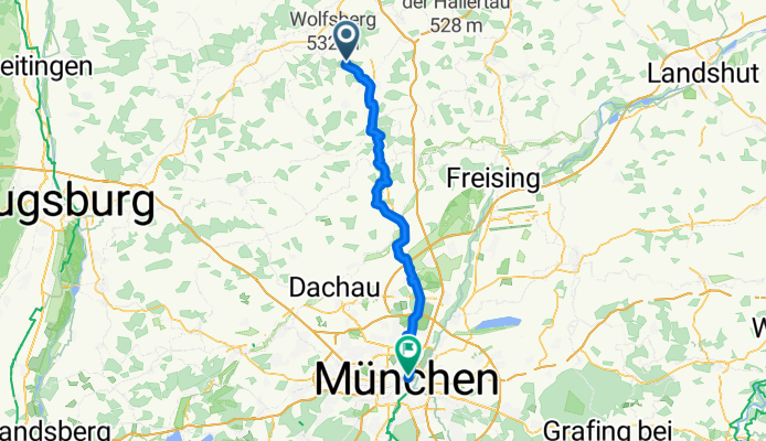 Pfaffenhofen an der Ilm - München