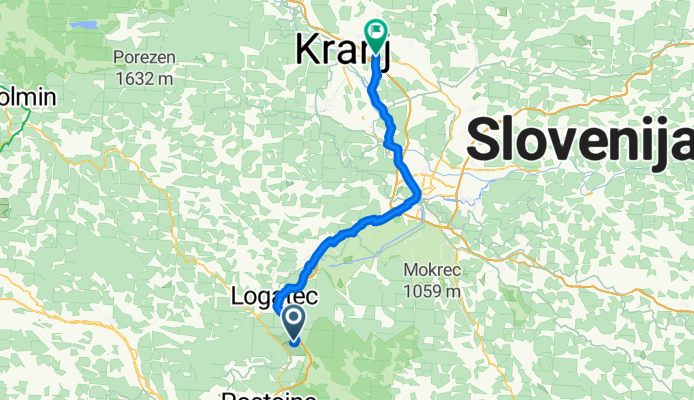 Laze, Logatec to Gasilska cesta, Šenčur