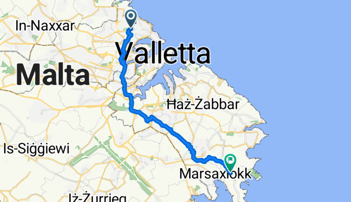 Triq il-Kullegg l-Antik, Sliema to Triq Delimara, Marsaxlokk