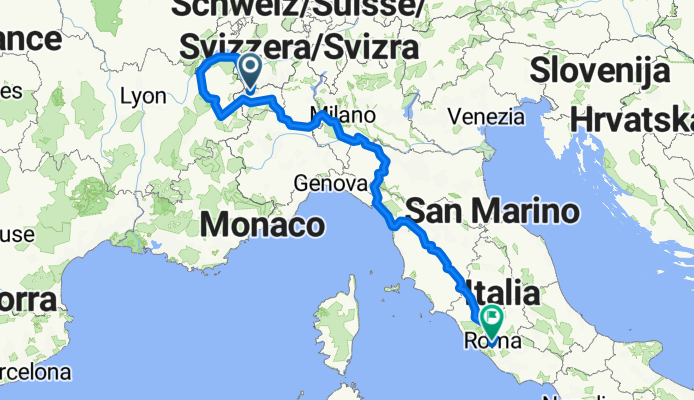 Grand St Bernard pass to the Vatican