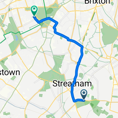 Deerhurst Road, London to Culmstock Road, London