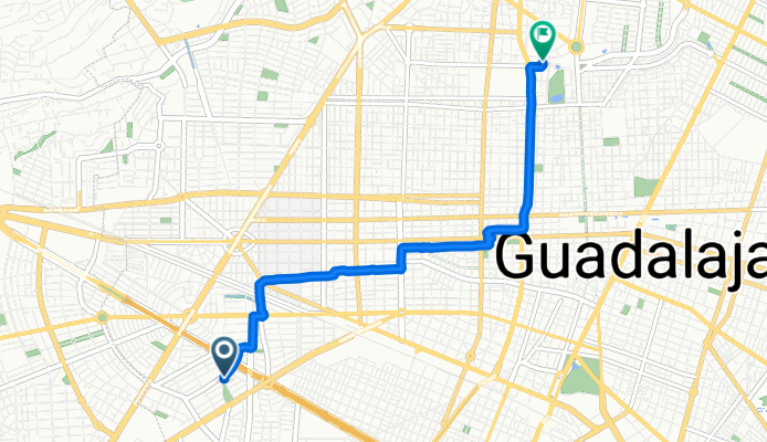 De Avenida Mariano Otero Col a Juan Antonio de la Fuente