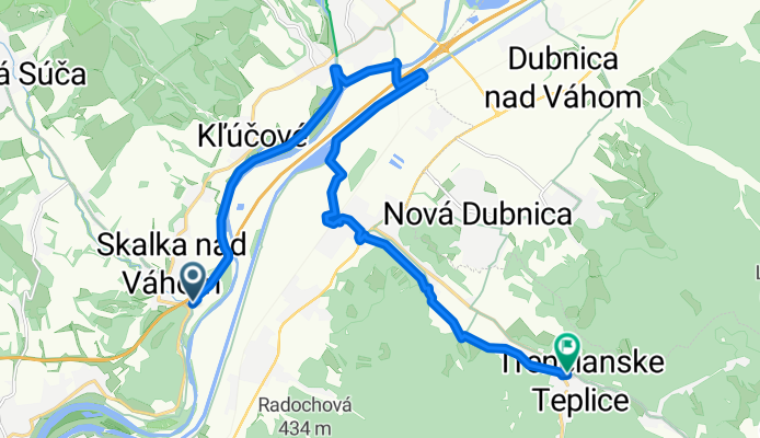 D1, Skalka nad Váhom to Tomáša Garika Masaryka, Trenčianske Teplice