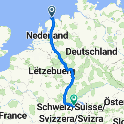 Vuurtorenpad, Schiermonnikoog nach Rathausbrücke, Zürich