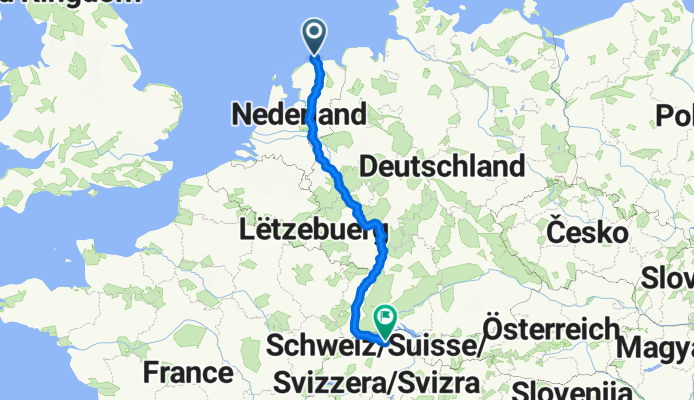 Vuurtorenpad, Schiermonnikoog nach Rathausbrücke, Zürich