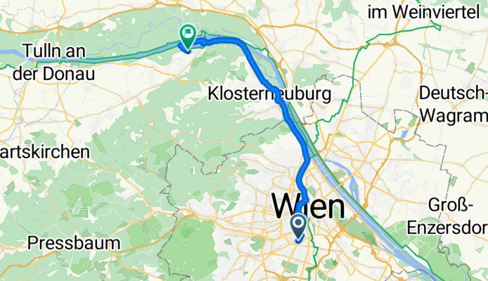 Margaretengürtel, Wien nach Schwalbenweg, St. Andrä-Wördern
