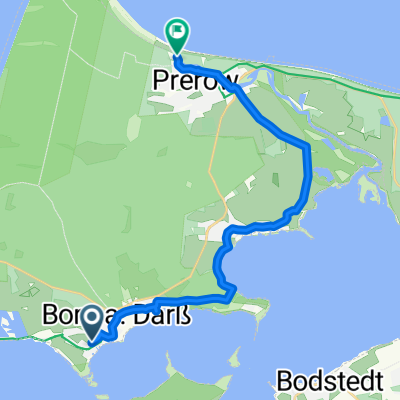 Auf dem Ende, Born auf dem Darß nach Prerow