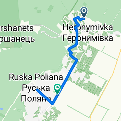 Route from Улица Шевченка