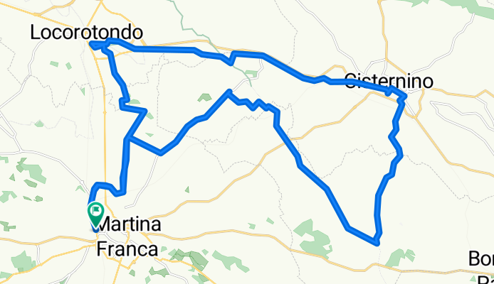 Via Alberobello, Martina Franca naar Via Alberobello, Martina Franca