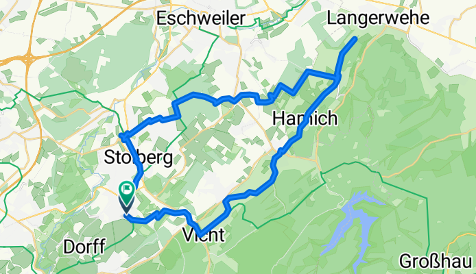 Route in Stolberg (Rheinland)