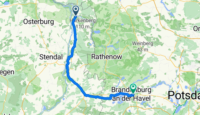 Von Havelberg bis Brandenburg(Havel)