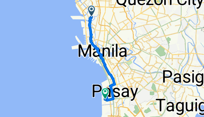 Route from South De Jesus