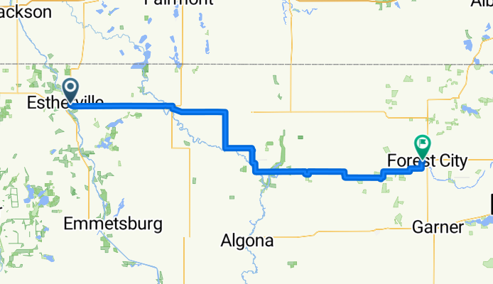 Central Ave, Estherville to W I St, Forest City
