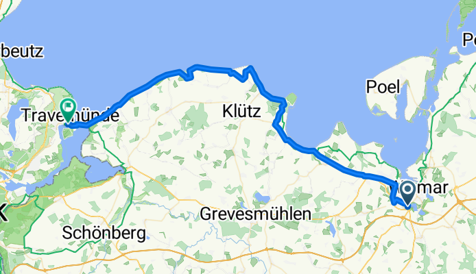 Wismar - Lübeck-Travemünde