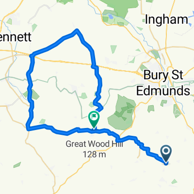 Route in Bury Saint Edmunds24-07-25