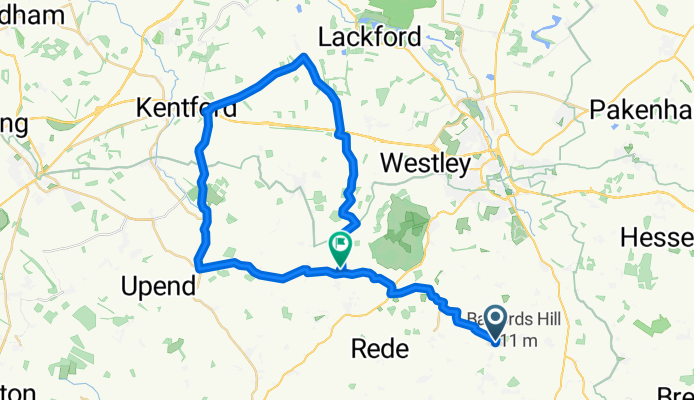 Route in Bury Saint Edmunds24-07-25