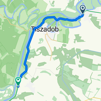 Halász út, Tiszadada to Petőfi Sándor utca, Tiszagyulaháza