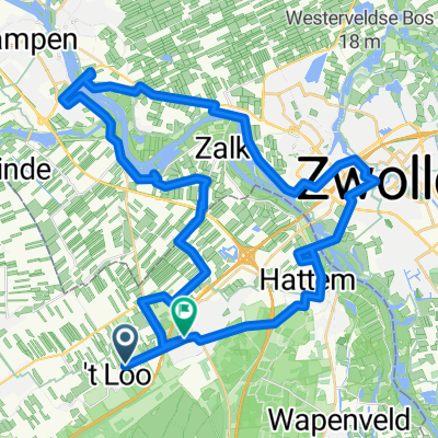 52km, Tag2, Zwolle Marktplatz, Rundreise