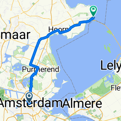 Route to Enkhuizen