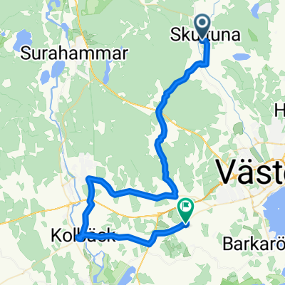 Gäddströmsvägen, Skultuna to Albertusvägen, Västerås