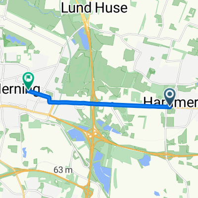 Landbrugsskolestien, Herning to Kousgaards Plads, Herning