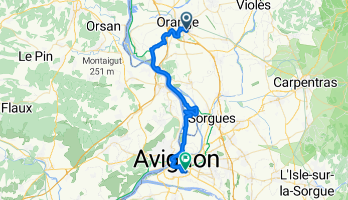 Rue Albert de Belleroche, Orange nach Avenue Pierre Semard, Avignon