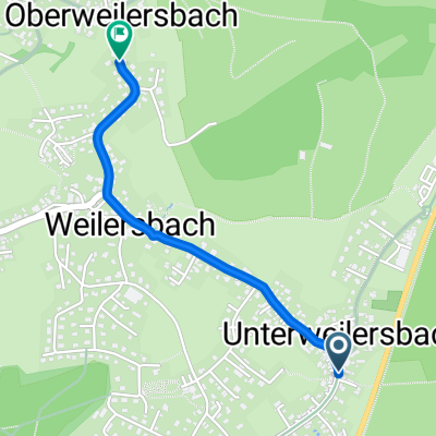 Kapellenstraße, Weilersbach nach Weißenbacher Straße, Weilersbach