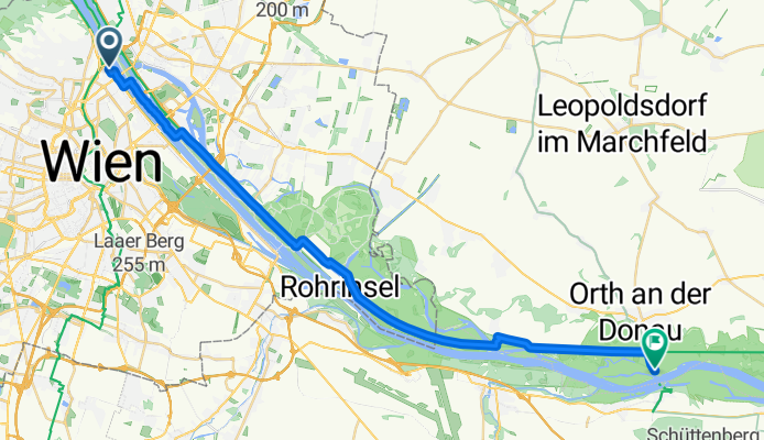 Von Wien bis Orth an der Donau