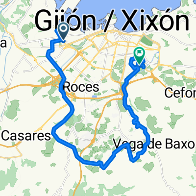 Avenida del Príncipe de Asturias, Gijón a Calle de Corín Tellado, Gijón