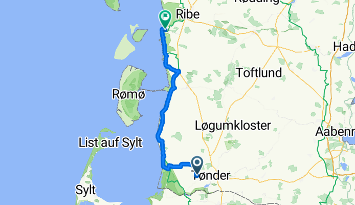 Møgeltønder til Manø Bus