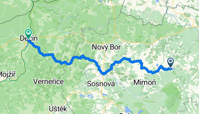 Von Hamr na Jezeře bis Tetschen