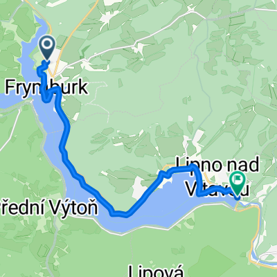 Frymburk do Lipno nad Vltavou elektrárna