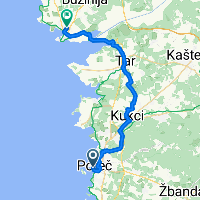 Matije Vlačića, Poreč nach Goranska ulica, Novigrad
