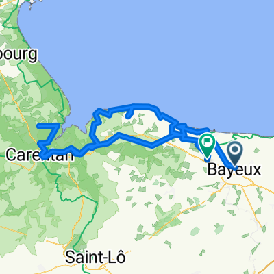 Allée du Camping, Bayeux to Route de Maisons, Tour-en-Bessin