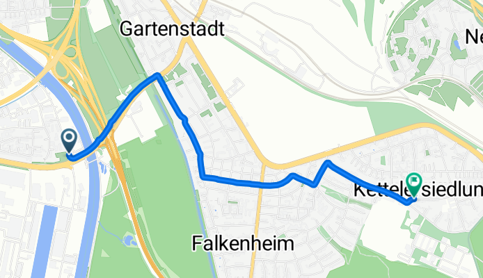 Regenstraße, Nürnberg nach Leerstetter Straße, Nürnberg