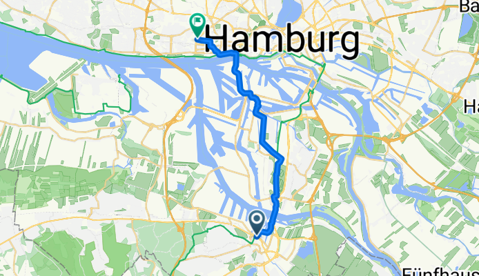 Route to Hamburg-Altona