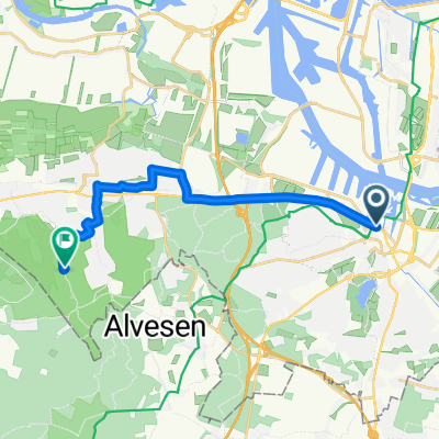 Route to Fischbeker Heidehaus