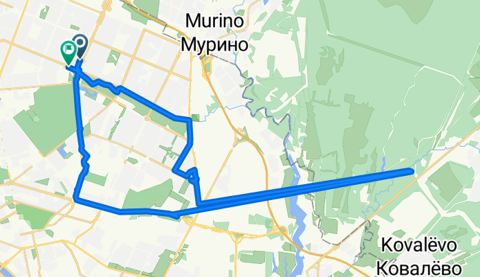 проспект Культуры, Санкт-Петербург до проспект Луначарского, Санкт-Петербург