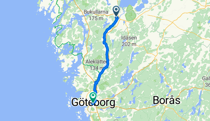 Kiselvägen, Trollhättan to Centrum, Göteborg