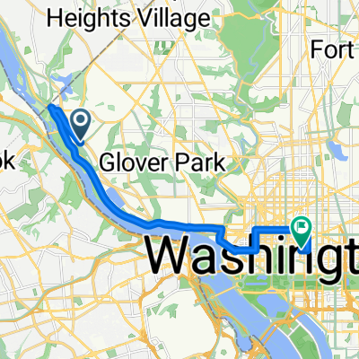 Arizona Ave NW, Washington to New York Ave NW, Washington