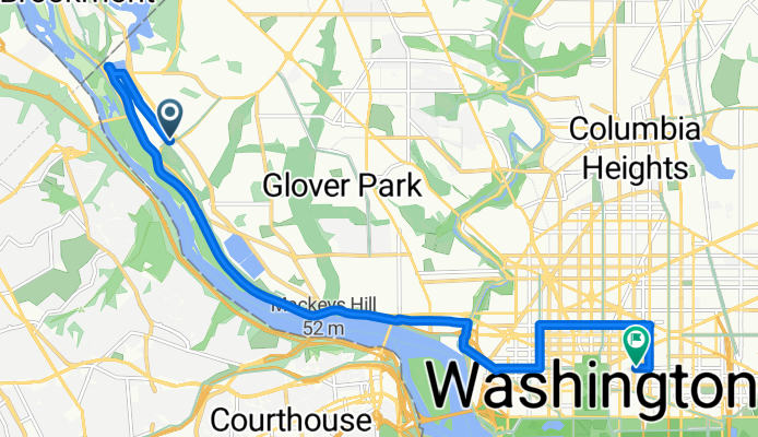 Arizona Ave NW, Washington to New York Ave NW, Washington