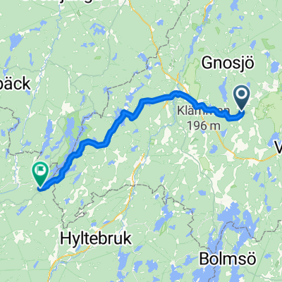 Kyrkvägen, Kulltorp to Kapellvägen, Fegen