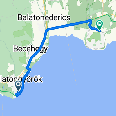 Route nach Külsőhegyi út