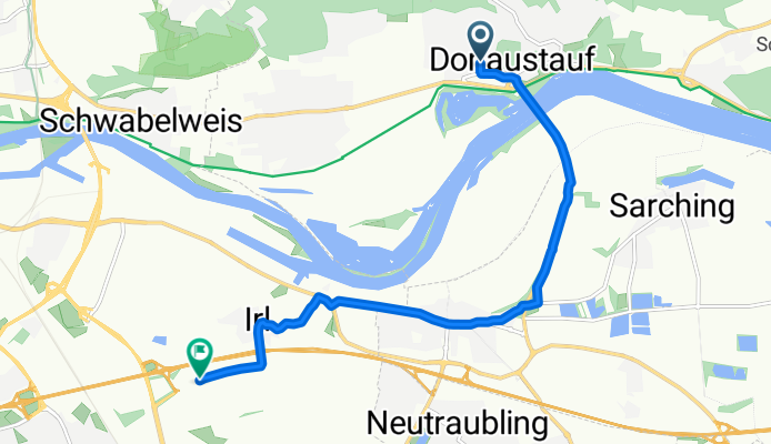 Prüllstraße, Donaustauf to Leibnizstraße, Regensburg