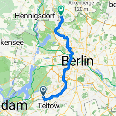 Singener Weg, Berlin nach Schönfließer Straße, Glienicke/Nordbahn